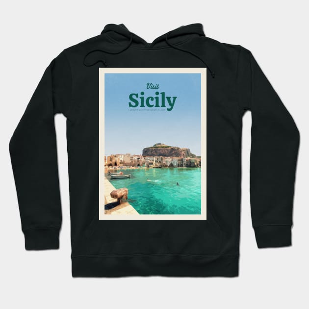 Visit Sicily Hoodie by Mercury Club